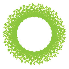 Foliage ring with copy space