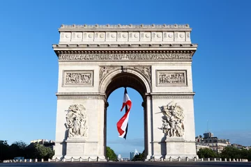 Fototapete Rund der arc de triomphe in paris © rochagneux