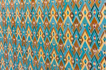 Arabic islam wall pattern Casablanca Morocco © kicimici