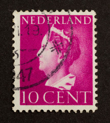 HOLLAND - CIRCA 1950: Stamp printed in the Netherlands