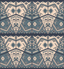 Ornamental abstract pattern of various geometric shapes