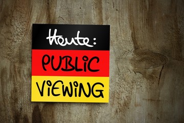 zettl-brettl flagge deutschland heute: public viewing I
