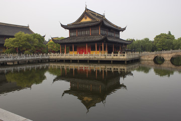 Fototapeta premium Quanfu Temple in Zhouzhuang China