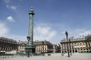 Place Vend&ocirc;me &agrave; Paris