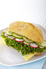 Brötchen mit Radieschen
