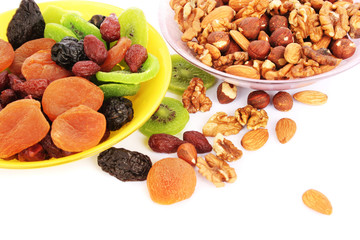 Dried fruits and nuts