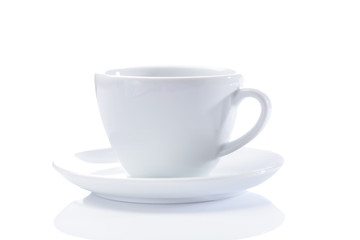 classical cappuchino cup isolated