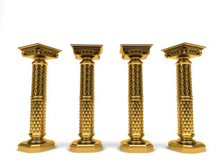 Obraz premium Colonna Colonnato Piedistallo Oro Espositore