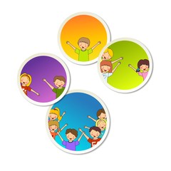 Naklejka premium BURBUJAS PARA TEXTO