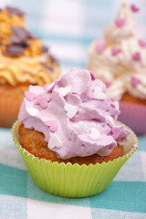 3 cupcakes