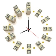 Dollar clock