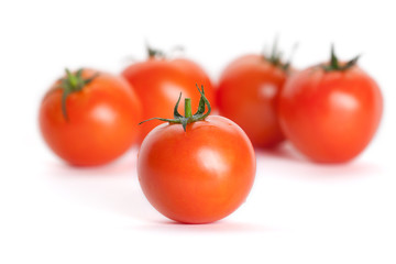 Bunch of tomatoes, isolated
