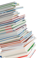 Stapel von Büchern. Freigestellt