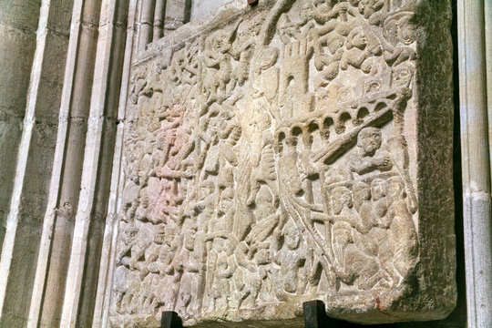 medieval Relief Depicting the Siege of Carcassonne