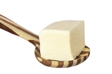 slice of soft cheese
