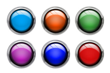 Colored buttons front view