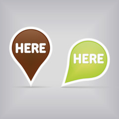 two map signs