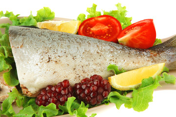 salmon and caviar