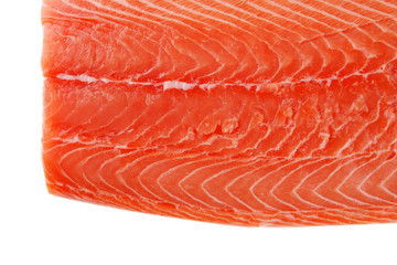 fresh uncooked salmon fillet