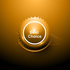 abstract best choice label bright colorful vector