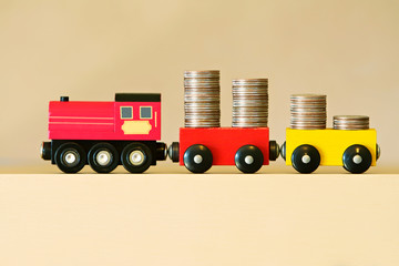 increase your savings earning dividends returns toy train