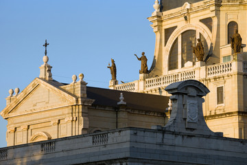 Obraz premium Almudena Cathedral Details in Madrid