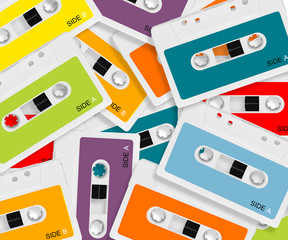 colored Audio casette