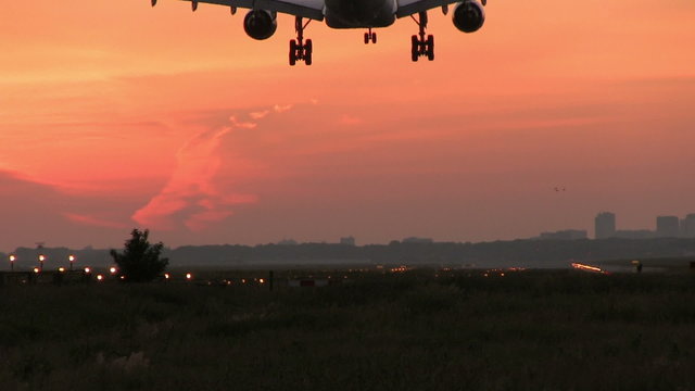 Beautiful Sunset landing