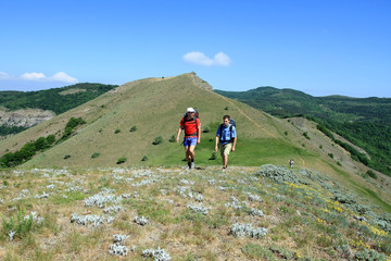 Obraz premium Hiking in the mountains.