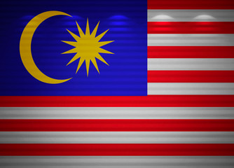 Malaysian flag wall, abstract background