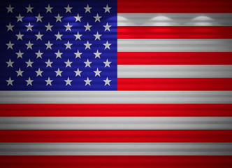 American flag wall, abstract background