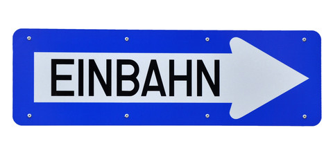 einbahnstraße