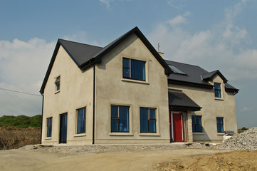 new build concrete house