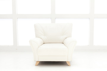white sofa in the living room