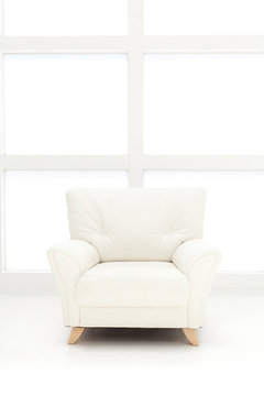 white sofa in the living room