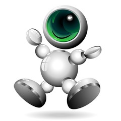 Robot Emozione Allegria Cartoon Robots Emotion Joy-Happyness © BluedarkArt