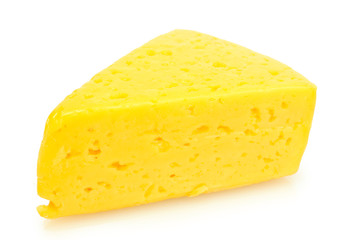 tasty cheese isolated on white