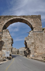 Antikes Tor in Side, Türkei