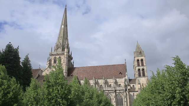 The cathedral of Saint Lazare in Autun, France.