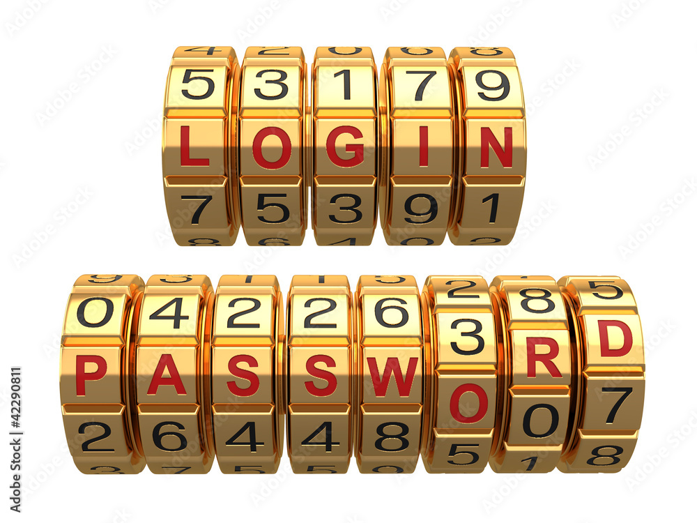 Poster Login and  password as a combination system access