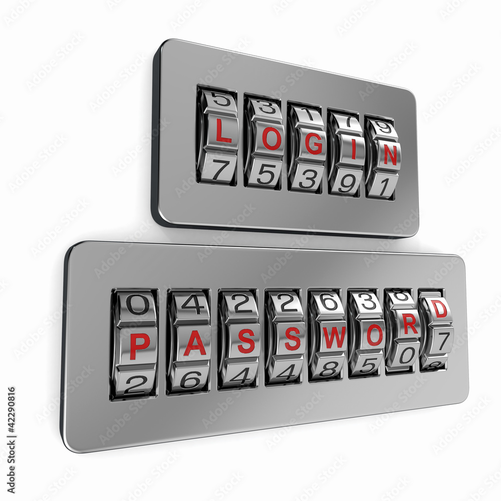 Poster Login and  password as a combination system access