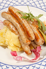 sausages with cabbage