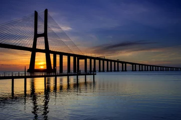 Fototapete Ponte Vasco da Gama Vasco-da-Gama-Brücke