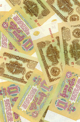 Soviet russian money background