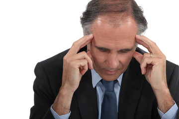 Man with headache