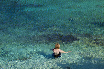 gr&egrave;ce; ioniennes, kefalonia : plage de Foki