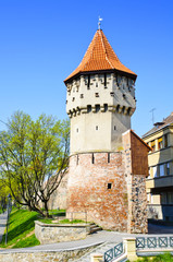 Fototapeta na wymiar obrony wieży w Sibiu