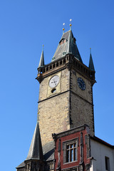 Clock tower, architecture, Prague sights
