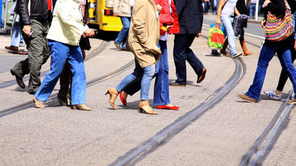 people in the street