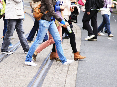 people walking